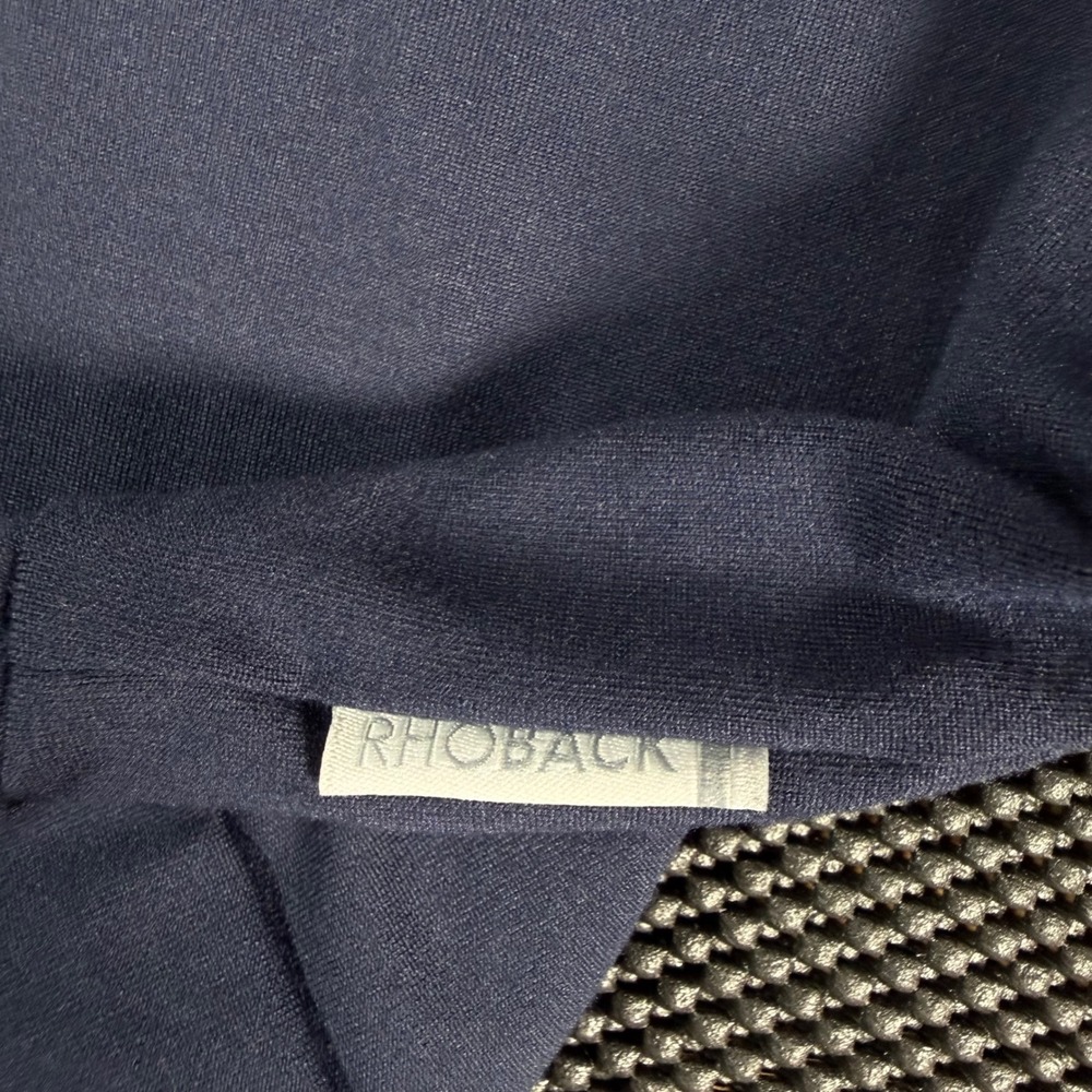 Rhoback Performance Hoodie Women Large Navy Blue Stretch Activewear Pullover - Picture 4 of 7